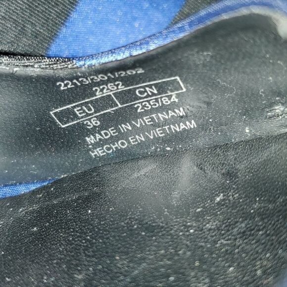 Zara Basic Stilettos Heels Pumps Shoes Pointed Toe Blue Black Women's WOMANS 5.5 - Picture 10 of 14